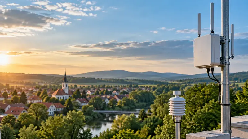 Ilustračná vizualizácia: IoT a environmentálny monitoring